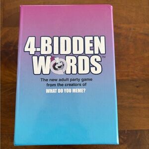 4-Bidden Words Adult Party Game